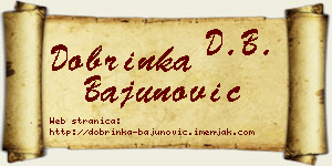 Dobrinka Bajunović vizit kartica